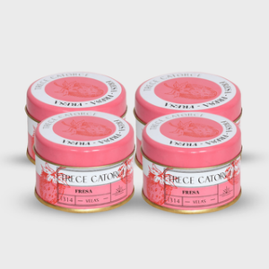 Vela con aroma fresa