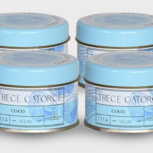 Vela con aroma coco