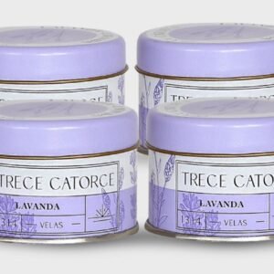 Vela con aroma lavanda