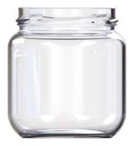 Envase de vidrio compota grande 230 gr
