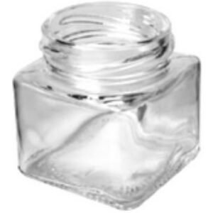 Envase de vidrio cuadrado 80 gr