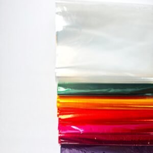Papel celofán transparente
